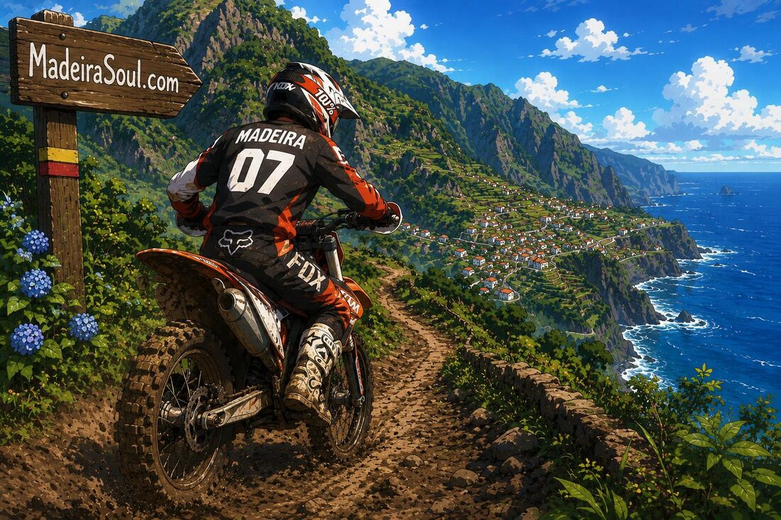 Motocross-Tour über die Berge Madeiras